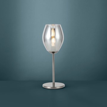 Eglo - Galda lampa 1xE27/60W/230V melna/dūmakaina