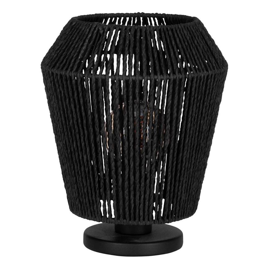 Eglo - Galda lampa 1xE27/60W/230V melna