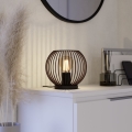 Eglo - Galda lampa 1xE27/60W/230V melna