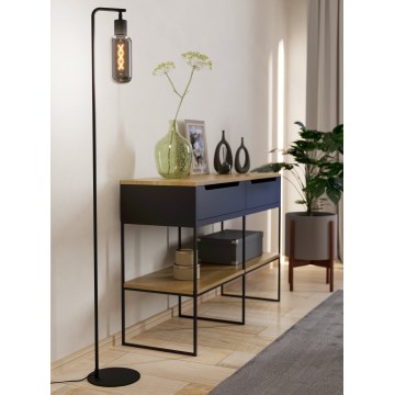 Eglo - Grīdas lampa 1xE27/4W/230V melna/dūmaina