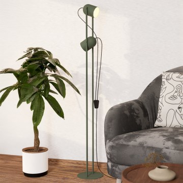 Eglo - Grīdas lampa 2xE14/8W/230V zaļa