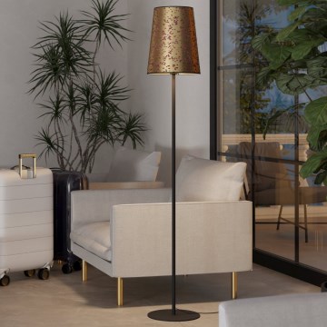 Eglo - Grīdas stāvlampa 1xE27/25W/230V zelta/rozā