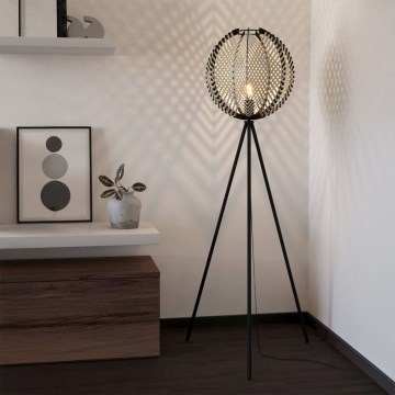 Eglo - Grīdas stāvlampa 1xE27/40W/230V balta/melna