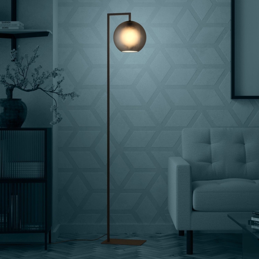 Eglo - Grīdas stāvlampa 1xE27/40W/230V dūmakains