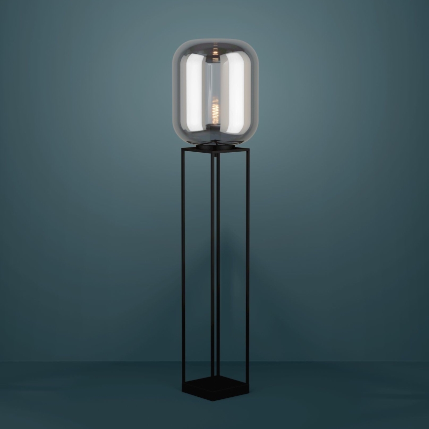 Eglo - Grīdas stāvlampa 1xE27/40W/230V dūmakains