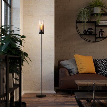 Eglo - Grīdas stāvlampa 1xE27/40W/230V melna