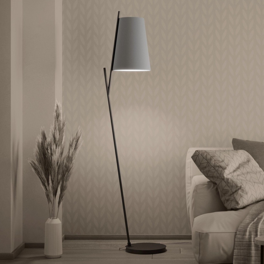 Eglo - Grīdas stāvlampa 1xE27/40W/230V pelēka