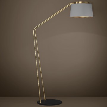 Eglo - Grīdas stāvlampa 1xE27/40W/230V pelēka/zelta