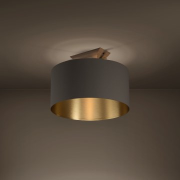 Eglo - Griestu lampa 1xE27/40W/230V brūna/zelta