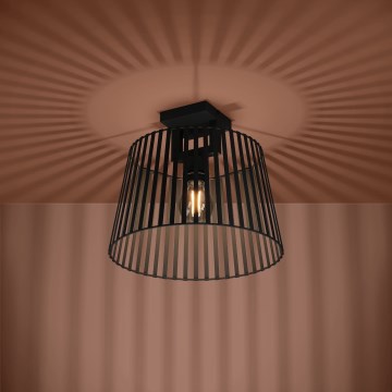 Eglo - Griestu lampa 1xE27/40W/230V melna
