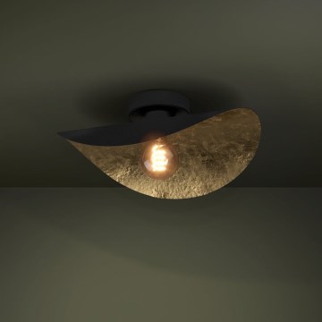 Eglo - Griestu lampa 1xE27/40W/230V melna/zelta