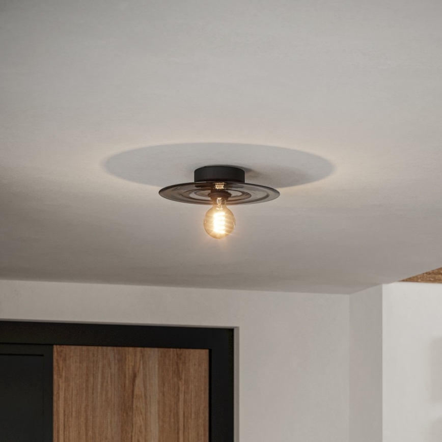 Eglo - Griestu lampa 1xE27/40W/230V pelēka