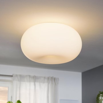 EGLO - Griestu lampa OPTICA 2xE27/60W/230V opāla stikls d. 35 cm