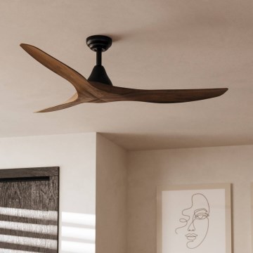 Eglo - griestu ventilators Ø 132 cm, brūns + ar tālvadības pulti