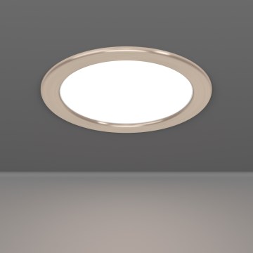Eglo - Iebūvējamais LED griestu lukturis LED/10,5W/230V 2700/4000/6500K Ø 16,8 cm matēts hroms