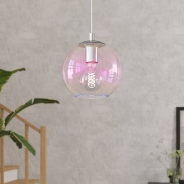 Eglo - Karājamā lampa uz kabeļa 1xE27/60W/230V spīdīgs hroms