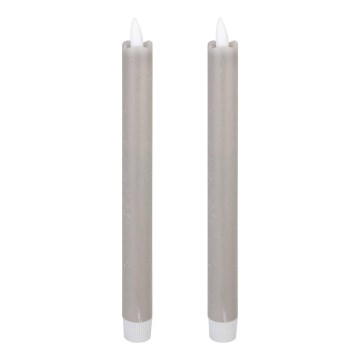 Eglo - KOMPLEKTS 2x LED Svece LED/1xAAA 24,5 cm pelēka