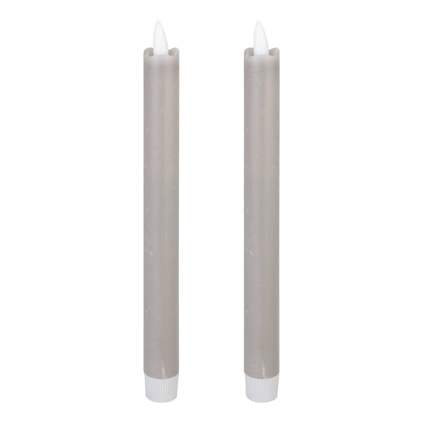 Eglo - KOMPLEKTS 2x LED Svece LED/1xAAA 24,5 cm pelēka