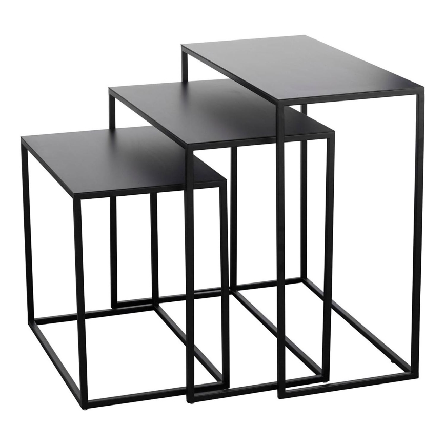 Eglo - KOMPLEKTS 3x Galdiņš melna