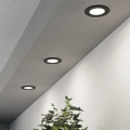 Eglo - komplekts 3x iebūvējamais LED griestu gaismeklis LED/3,7W/230V 2700/4000/6500K Ø 8,8 cm melns