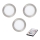 Eglo - KOMPLEKTS 3x LED Aptumšojama iegremdējama lampa TINUS LED/6W/230V + tālvadības pults