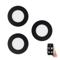 Eglo - Komplekts 3x LED dimējams vannas istabas gaismeklis FUEVA-Z LED/2,8W/230V IP44 Ø 8,5 cm