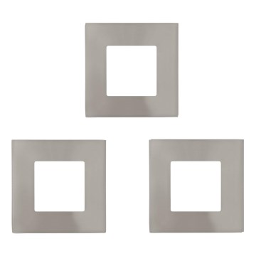 Eglo - KOMPLEKTS 3x LED iebūvējamais griestu gaismeklis FUEVA LED/2,7W/230V 8,5x8,5 cm