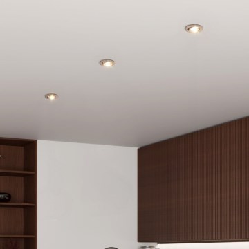 Eglo - KOMPLEKTS 3x LED iebūvējamie punktgaismekļi 1xGU10/4,5W/230V matēts hroms