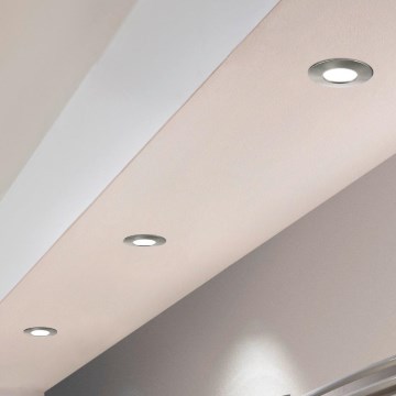 Eglo - KOMPLEKTS 3x LED iebūvējams griestu gaismeklis PINEDA 1xLED/4,9W/230V