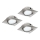 Eglo - KOMPLEKTS 3x LED iebūvējams griestu gaismeklis PINEDA 1xLED/4,9W/230V