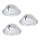 Eglo - KOMPLEKTS 3x LED iebūvējams griestu gaismeklis PINEDA 1xLED/6W/230V