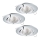 Eglo - KOMPLEKTS 3x LED iebūvējams griestu gaismeklis TEDO 3xGU10-LED/5W/230V