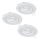 Eglo - KOMPLEKTS 3x LED Iegremdējama lampa 1xGU10/4W/230V balta