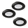 Eglo - KOMPLEKTS 3x LED Iegremdējama lampa 1xGU10/4W/230V melna