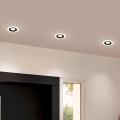 Eglo - KOMPLEKTS 3x LED Iegremdējama lampa 3xLED/4,8W/230V melna