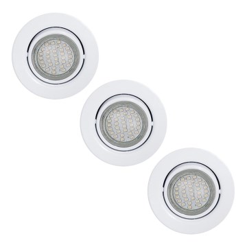 Eglo - KOMPLEKTS 3x LED piekaramo griestu gaismeklis 3xGU10/3W/230V
