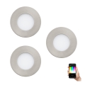 Eglo - KOMPLEKTS 3x LED RGB Aptumšojama piekaramo griestu lampa FUEVA-C 1xLED/3W/230V