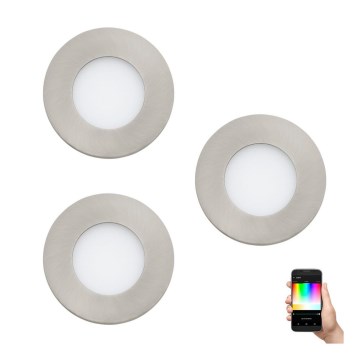 Eglo - KOMPLEKTS 3x LED RGB Aptumšojama piekaramo griestu lampa FUEVA-C 1xLED/3W/230V