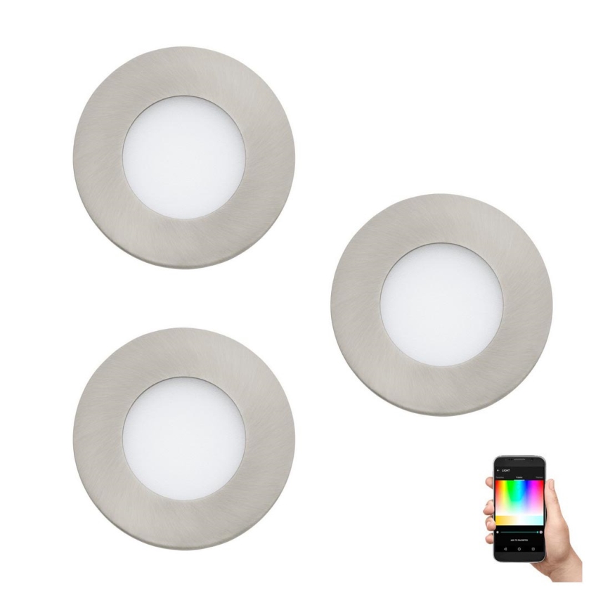 Eglo - KOMPLEKTS 3x LED RGB Aptumšojama piekaramo griestu lampa FUEVA-C 1xLED/3W/230V