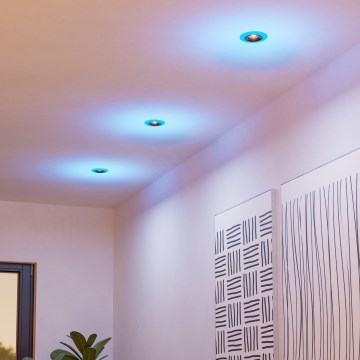 Eglo - KOMPLEKTS 3x LED RGBW Aptumšojama vannas istabas piekaramo griestu lampa 3xLED/3,8W/230V 2700-6500K IP44 + tālvadības pults