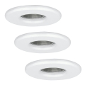 Eglo - KOMPLEKTS 3x LED vannas istabas lampa IGOA 1xGU10/3.3W/230V