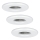 Eglo - KOMPLEKTS 3x LED vannas istabas lampa IGOA 1xGU10/3,3W/230V IP44