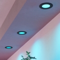 Eglo - komplekts 3xLED RGBW dimmējami vannas istabas iebūvējamie griestu gaismekļi LED/2,8W/230V 2700-6500K Ø 8,8 cm IP44 melni