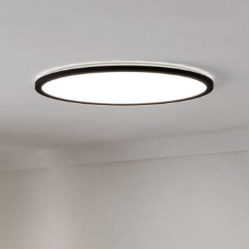 Eglo - LED Aptumšojama āra griestu lampa LED/16,8W/230V 2700-6500K d. 50 cm IP44 melna + tālvadības pults