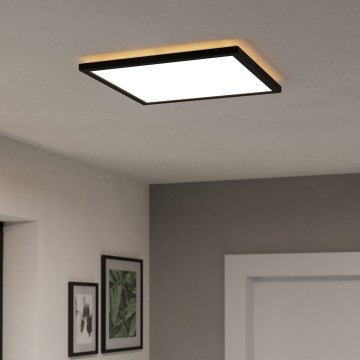 Eglo - LED Aptumšojama āra griestu lampa LED/17,6W/230V 2700-6500K 39x39 cm IP44 melna + tālvadības pults