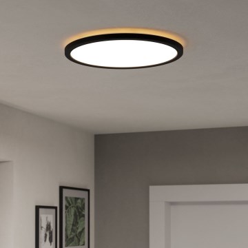 Eglo - LED Aptumšojama āra griestu lampa LED/18,5W/230V 2700-6500K d. 38,9 cm IP44 melna + tālvadības pults