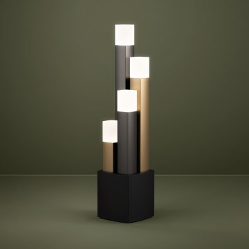 Eglo - LED Aptumšojama galda lampa 4xLED/3,7W/230V 3000K antracīta/zelta