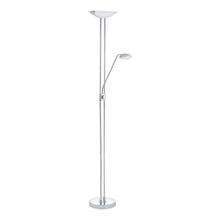Eglo - LED Aptumšojama grīdas stāvlampa LED/20W + LED/2,5W spīdīgi hromēts