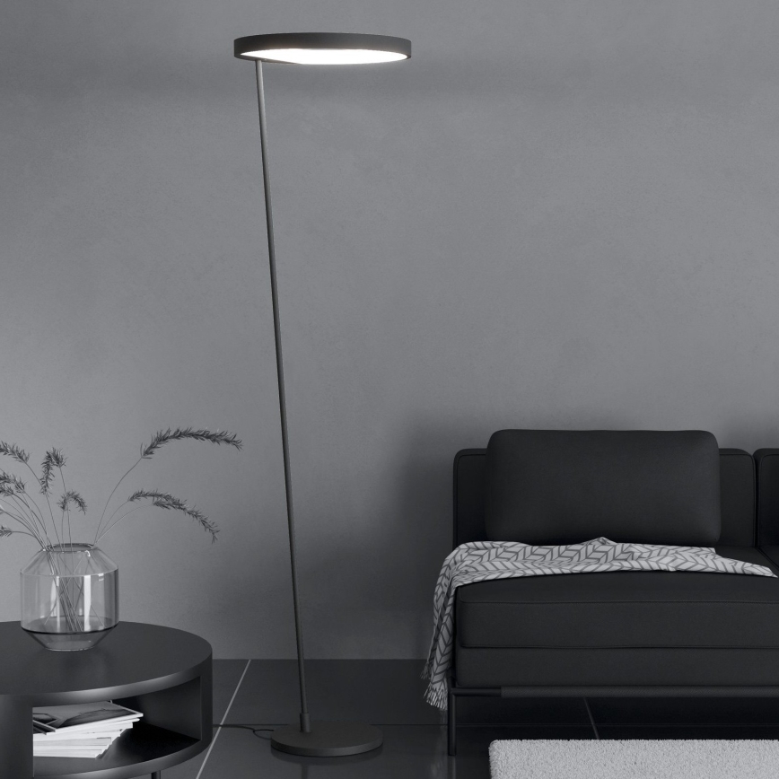 Eglo - LED Aptumšojama grīdas stāvlampa LED/23W/230V 3000K melna