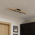 Eglo - LED Aptumšojama griestu lampa 2xLED/10W/230V 3000K melna/bēša